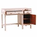 Scrivania in teak bianca anticata 106X52H77 