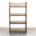 Scaffale in teak marrone anticato 83X31H147