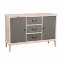 Credenza in legno di pino ed mdf Elisabetta 120X40H80 