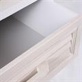 Comodino bianco in legno di pino ed mdf 37X31H56