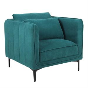 Poltrona in tessuto verde Gina  82X84H85 