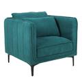 Poltrona in tessuto verde Gina  82X84H85 