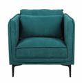 Poltrona in tessuto verde Gina  82X84H85 