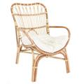 Poltrona in rattan con cuscino Nagano 68X85H96 