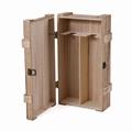 Portabottiglie doppio in legno 41x20H10