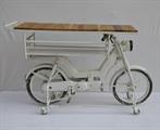 CONSOLE MANGO METAL.BICI 160X50H100 MADE IN INDIA - LEGNO: MANGO