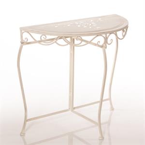 CONSOLE METALLO BIANCO 75X37H71 MADE IN CHINA
