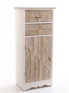 MOBILE ABETE INTAGL.1A+2C.48X32H109 LEGNO: ABETE - MADE IN CHINA