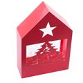 Decorazione presepe in legno rosso 18X6H27