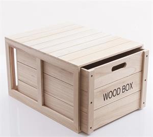 Scatola in legno Wood Box 50x39H39