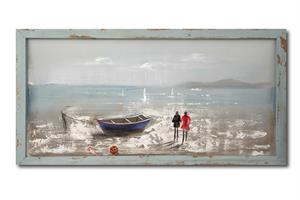 Quadro dipinto mare 50x100