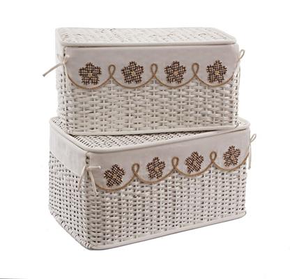 SCATOLA RATTAN ROSE BIA.COMPOSTO DA -1 -2