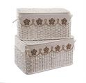 SCATOLA RATTAN ROSE BIA.COMPOSTO DA -1 -2