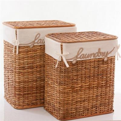 PORTABIANCHERIA RATTAN LAUNDRY S2 COMPOSTO DA -1 -2