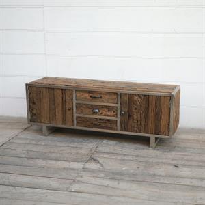 CREDENZA LEGNO FERROVIA/METALLO 2A+3C 140X40H80 MADE IN INDIA