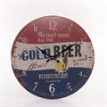 OROLOGIO ROTONDO IN MDF COLD BEER CM. 24