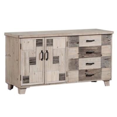 Credenza in abete sbiancata 128x43H66