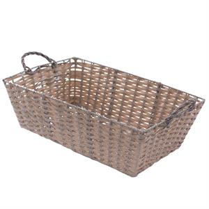 Cesto organizer in polyrattan 45x30H15