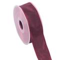 ROCCHETTO NASTRO ROSA BORDEAUX H.CM4XMT25