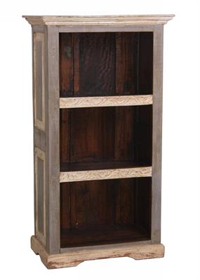 Libreria sbiancata in legno di teak 72x41H132