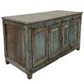 Credenza in teak verde anticato 118X56H69