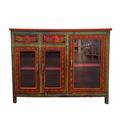 Credenza bassa in teak decorato 110X49H83 