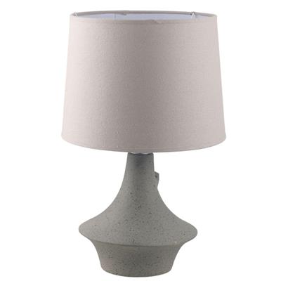 Lampada da tavolo in ceramica sagomata grigia 30H50 