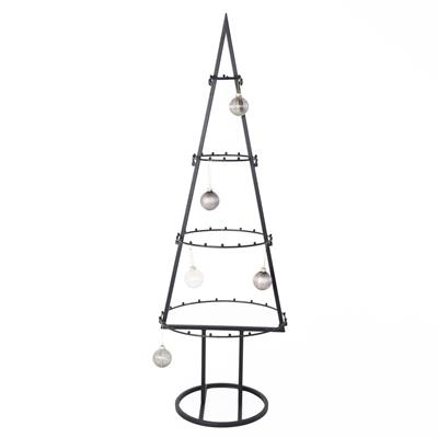 Decorazione albero stilizzato in metallo nero 41X40H125 