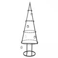 Decorazione albero stilizzato in metallo nero 41X40H125 