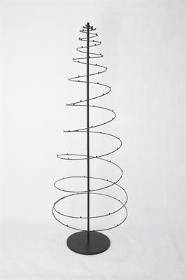 Decorazione albero a spirale in metallo nero 40X40H125 