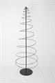 Decorazione albero a spirale in metallo nero 40X40H125 