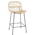 Sgabello alto in rattan Elliot 44X50H88 