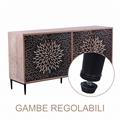 Credenza quattro ante in legno Bangkok 160X40H81