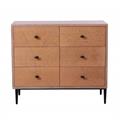 Credenza in legno sei cassetti Merida 90X40H76 